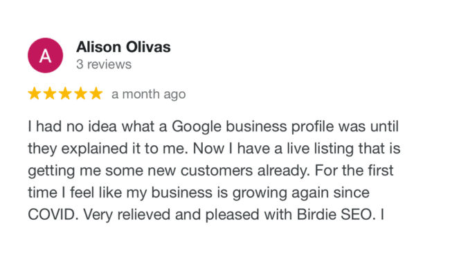 Lewis Ray Google Review